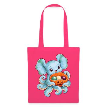 Dumbo-Oktopus mit Kürbismuschel - Stoffbeutel - Azalea - Vorne