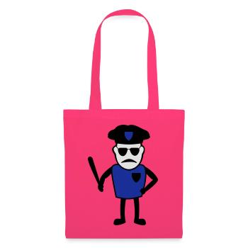 Policeman with truncheon - Tote Bag - azalea - Front