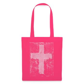 Kreuz-Halftone Textur - Stoffbeutel - Azalea - Vorne