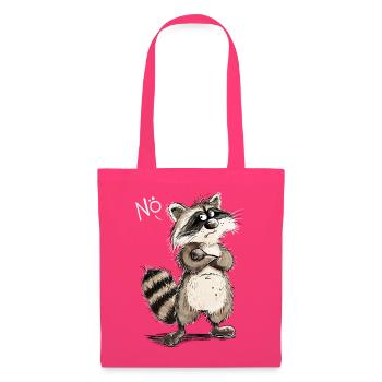 Lustiger Waschbär Cartoon I Frecher Tier Humor - Stoffbeutel - Azalea - Vorne