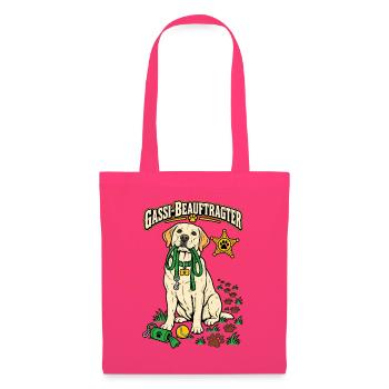 Gassi-Beauftragter - Stoffbeutel - Azalea - Vorne