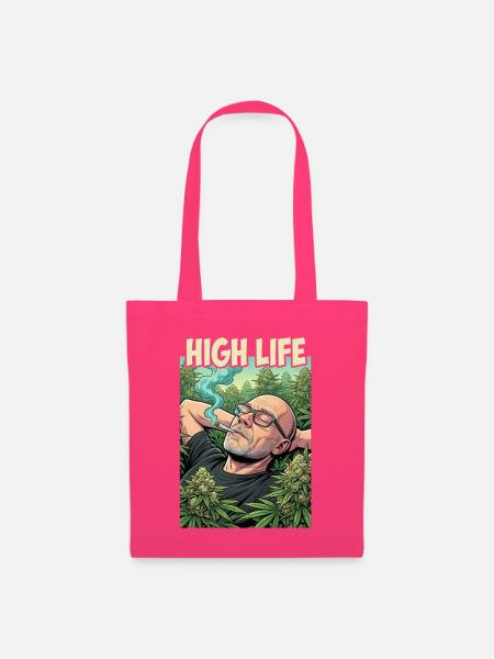 High Life: Entspannter Cannabis-Chill - Stoffbeutel - Azalea