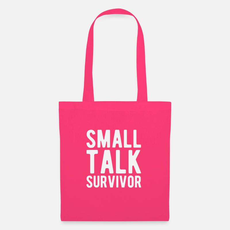 Smalltalk Small Talk Survivor Überlebender Alltag - Stoffbeutel - Azalea