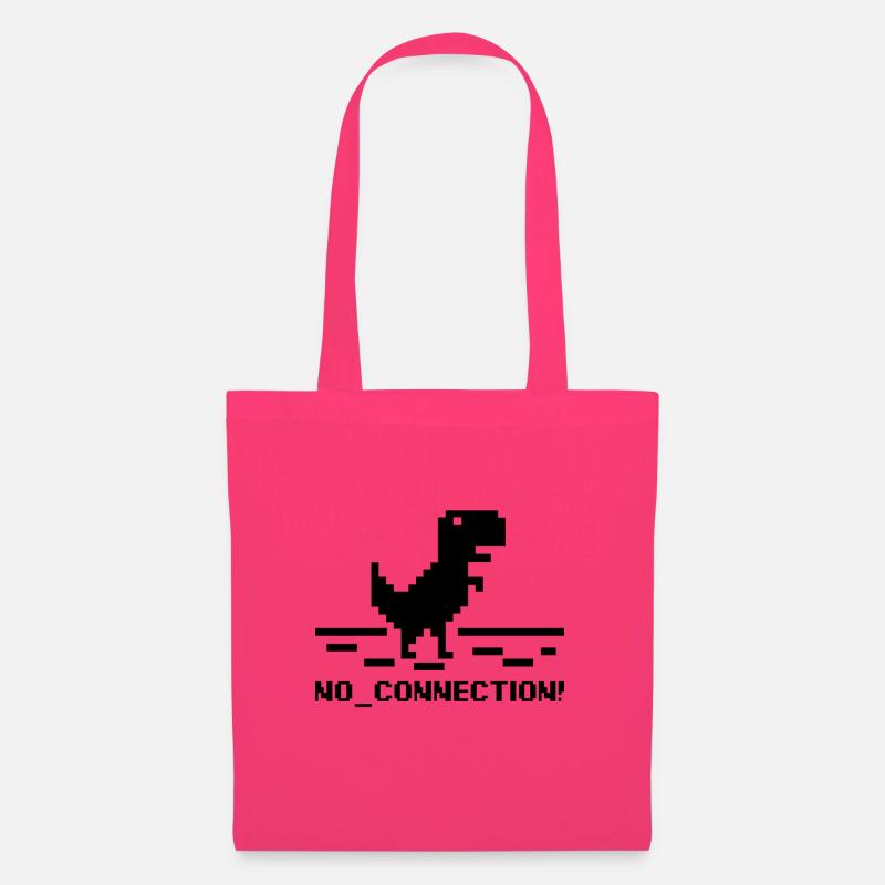 No Connection Dino - Stoffbeutel - Azalea