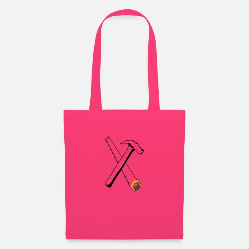 Hammer mit Säge - Stoffbeutel - Azalea