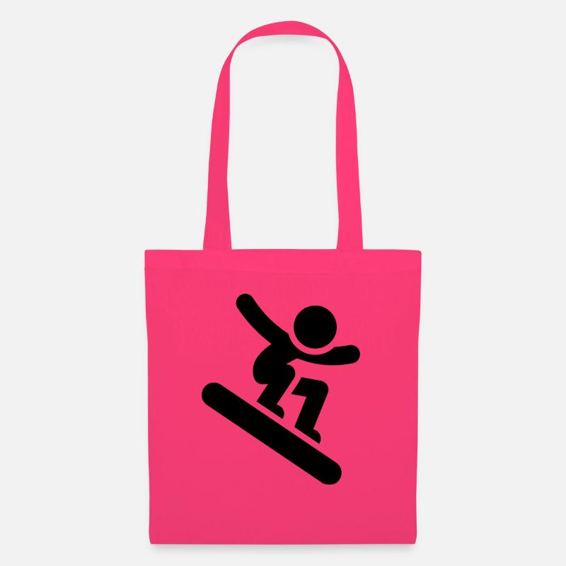 Snowboard Snowboarder - Stoffbeutel - Azalea