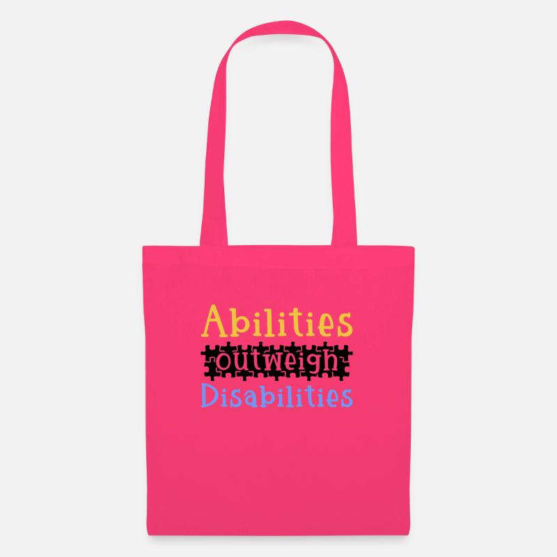 Autism awareness - abilities predominate - Tote Bag - azalea