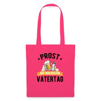 Prost Auf Den Ersten Vatertag mit Bier und - Stoffbeutel - Azalea - Vorne