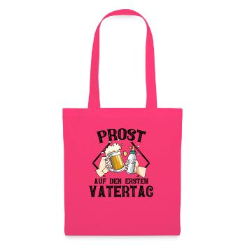 Prost Auf Den Ersten Vatertag mit Bier und - Stoffbeutel - Azalea - Vorne
