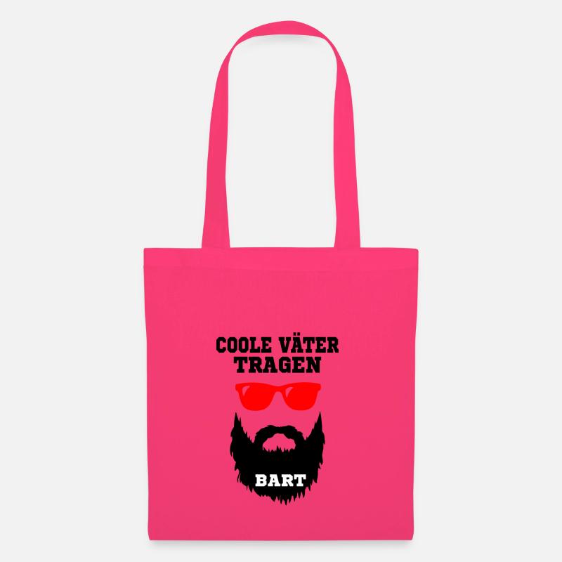 Coole Väter tragen Bart - Geschenk, Bart Spruch - Stoffbeutel - Azalea
