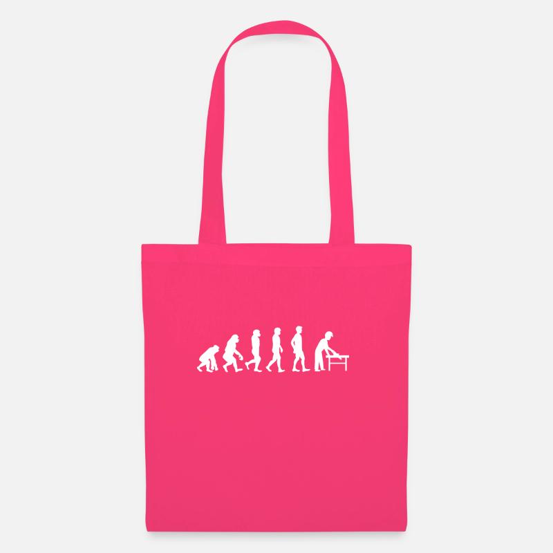 Schreiner - Holz - Tischler - Geschenk - Evolution - Stoffbeutel - Azalea