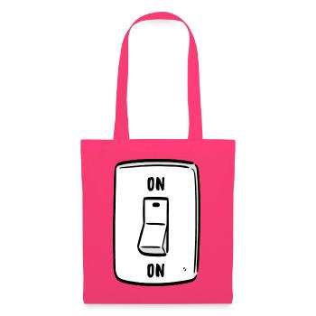 Switch ON Cool Humor Funny Motivation - Tote Bag - azalea - Front