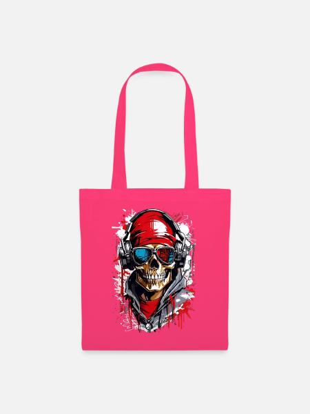 Coole Totenkopf - Stoffbeutel - Azalea