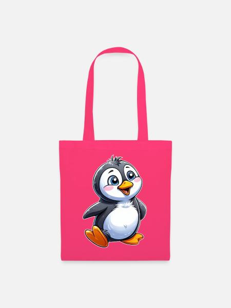 Kuschelpinguin Charme - Stoffbeutel - Azalea