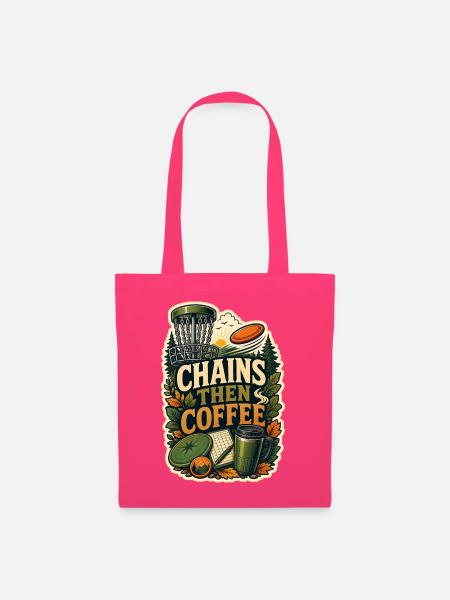 CHAINS THEN COFFEE - Stoffbeutel - Azalea