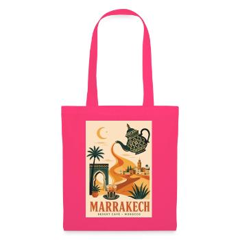Entdecken Sie Marrakesch in Marokko - Stoffbeutel - Azalea - Vorne