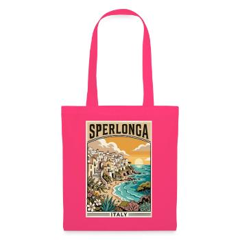 Erkunden Sie die italienische Strandstadt Sperlonga in Italien - Stoffbeutel - Azalea - Vorne