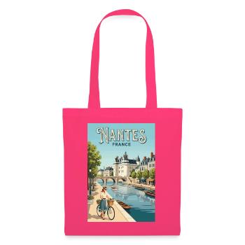 Entdecken Sie die elegante Stadt Nantes in Frankreich - Stoffbeutel - Azalea - Vorne