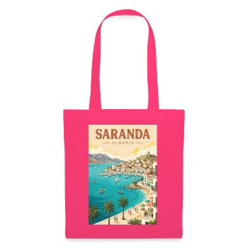 Entdecken Sie die albanische Riviera und Saranda - Stoffbeutel - Azalea - Vorne