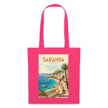 Entdecken Sie die albanische Riviera und Saranda - Stoffbeutel - Azalea - Vorne