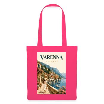 Erleben Sie den Comer See und Varenna in Italien - Stoffbeutel - Azalea - Vorne