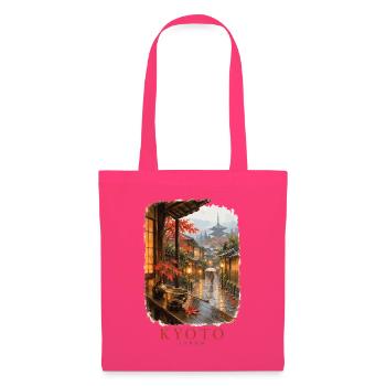 Kyoto Japan Vintage Frühlingsanhänger - Stoffbeutel - Azalea - Vorne