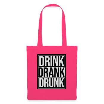boire bu ivre citation - Sac en tissu - rose azalée - Devant