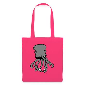 Pieuvre, Pieuvre, Pieuvre, Céphalopode, Calmar géant - Sac en tissu - rose azalée - Devant