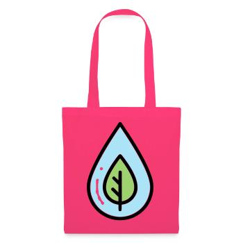 Water Drop Leaf Eco - Tote Bag - azalea - Front