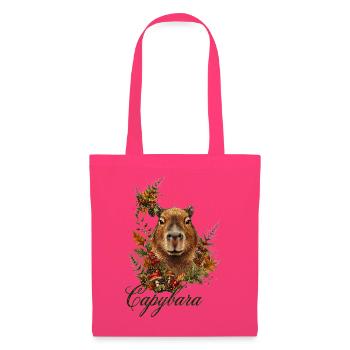 Herbstkapybara Walddesign - Stoffbeutel - Azalea - Vorne