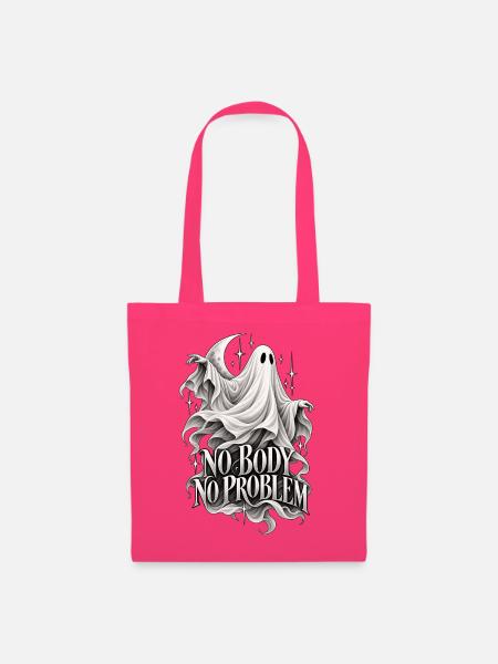 No Body No Problem Geistdesign - Stoffbeutel - Azalea