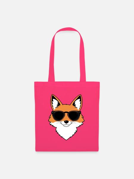 Fuchs mit Sonnenbrille - Stoffbeutel - Azalea