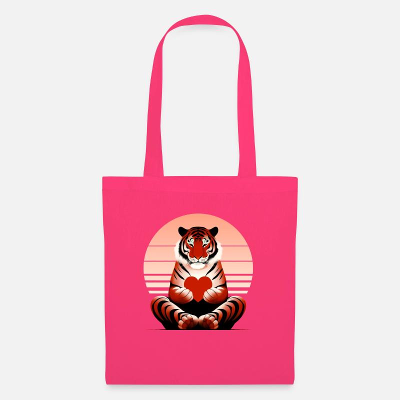 Tiger mit Herz - Stoffbeutel - Azalea