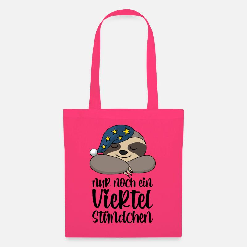 Faultier Nur Noch Ein Viertel Stündchen Geschenk - Stoffbeutel - Azalea
