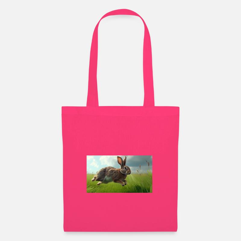 Jumping Rabbit - Stoffbeutel - Azalea