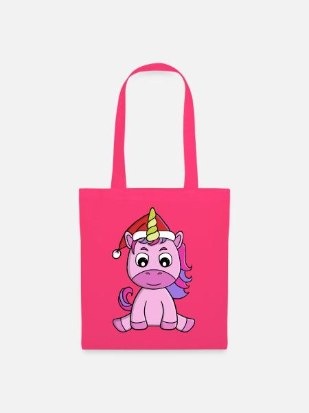 Weihnachtshut Festliches Einhorn - Stoffbeutel - Azalea