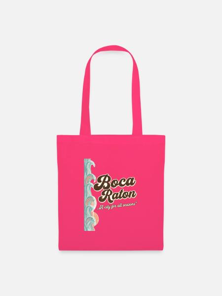Boca Raton Retro Coastal Coffee - Stoffbeutel - Azalea