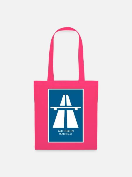 Autobahn München A8 Retro Poster - Stoffbeutel - Azalea