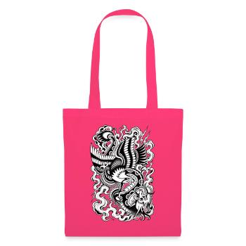 Tattoo Adler und Drache - Stoffbeutel - Azalea - Vorne