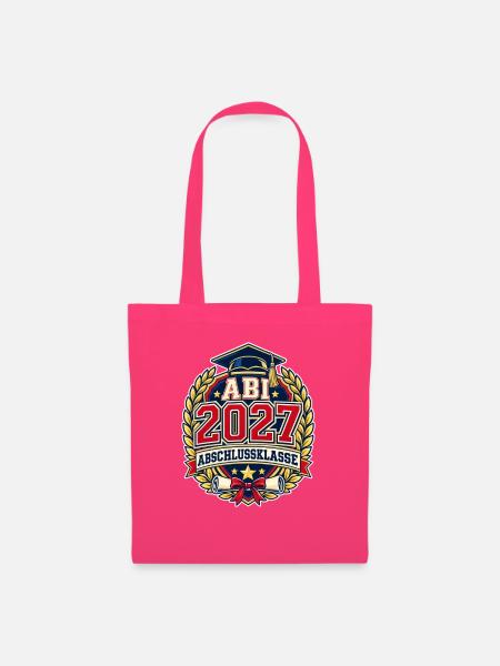 Abi 2027 Abschlussklasse im Varsity-College-Stil - Stoffbeutel - Azalea