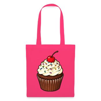 Kirsche und Streusel Cupcake - Stoffbeutel - Azalea - Vorne