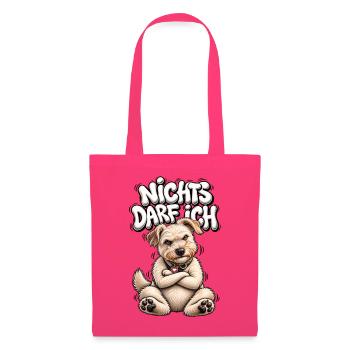 Nichts Darf Ich Hund – freches Motiv - Stoffbeutel - Azalea - Vorne