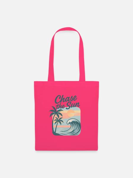 Chase the Sun Surf Sunset - Stoffbeutel - Azalea