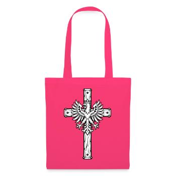 Gipfelkreuz mit Tiroler Adler in Schwarz-Weiß - Stoffbeutel - Azalea - Vorne