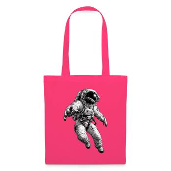 Astronauten im All – Monochromer Druck - Stoffbeutel - Azalea - Vorne