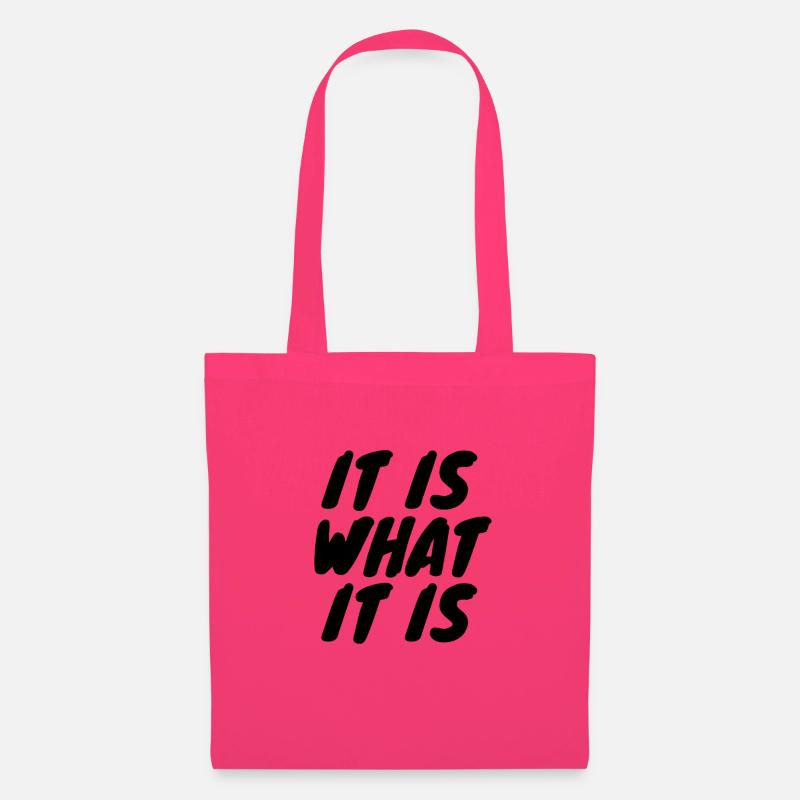 C'est ce que c'est - Sac en tissu - rose azalée