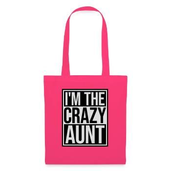 at The Crazy Aunt - Tote Bag - azalea - Front