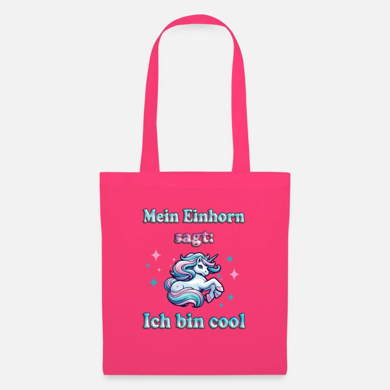 "Mein Einhorn sagt ich bin cool" - einzigartig - Stoffbeutel - Azalea