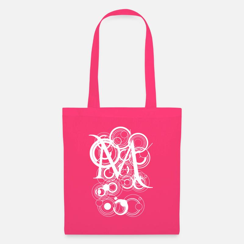 Buchstabe abstrakt M - Stoffbeutel - Azalea