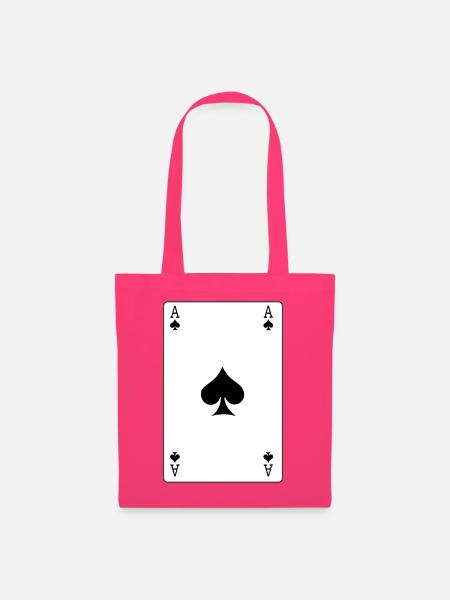 Spielkarte Pik-Ass - Stoffbeutel - Azalea